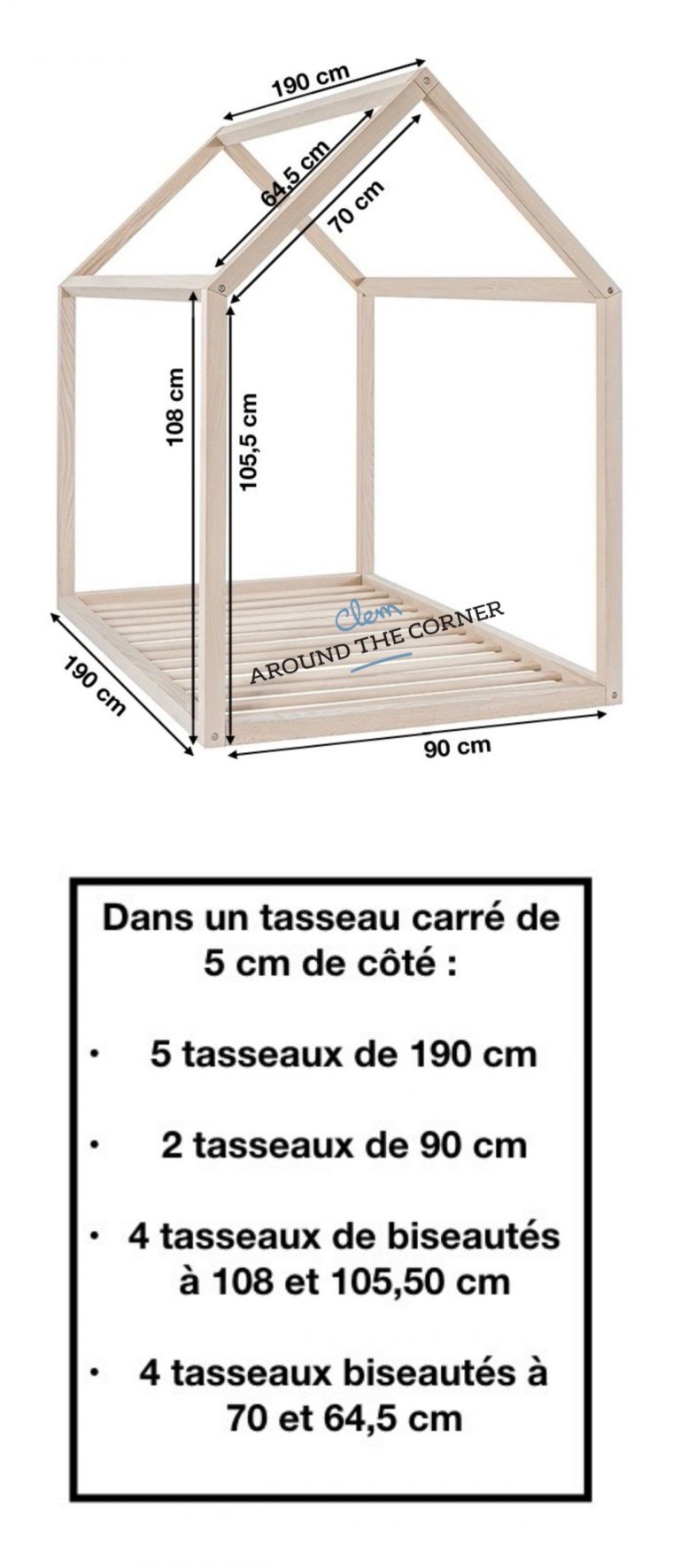 lit cabane interieur schema mesure diy a fabriquer soi meme