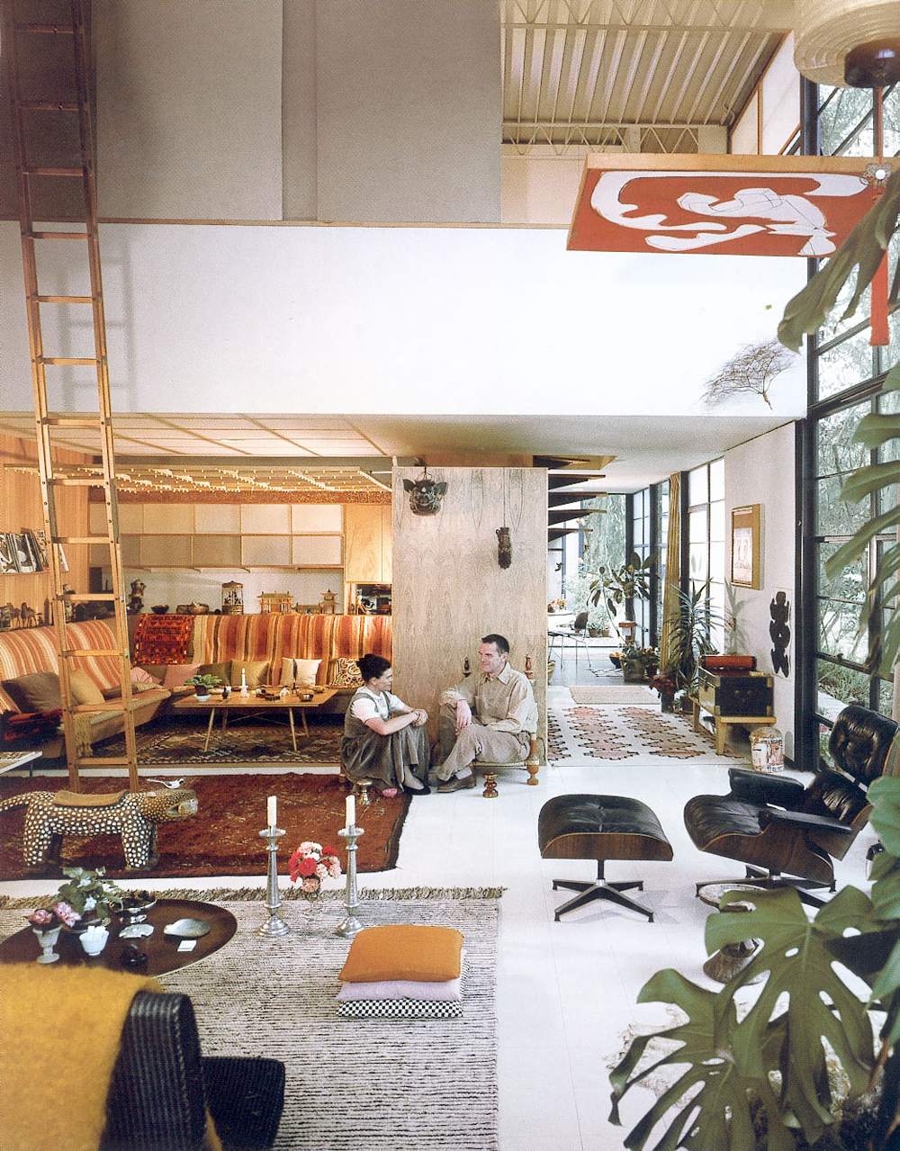 Charles et Ray maison Eames interieur design 50s modernisme