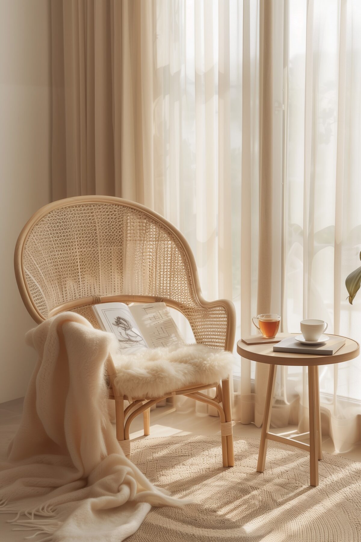 comment apporter cosy décoration minimaliste neutre beige