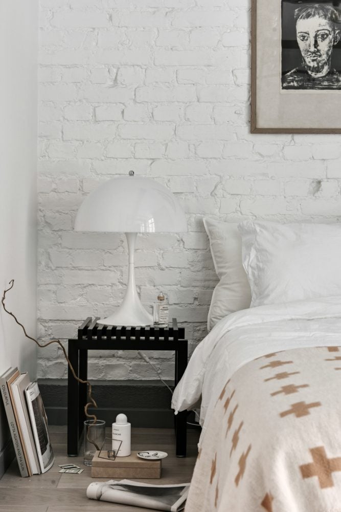 blog decoration hipster new yorkais chambre blanche Panthella poulson