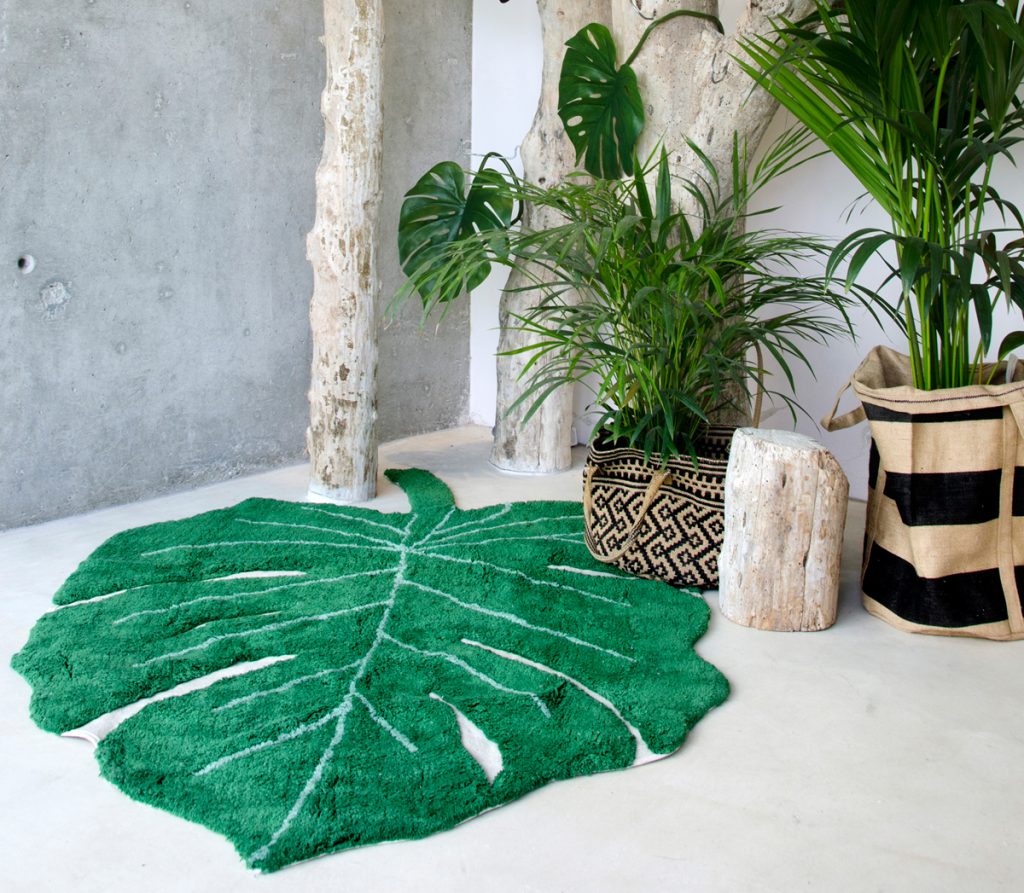 tapis feuille monstera avis Lorena Canals