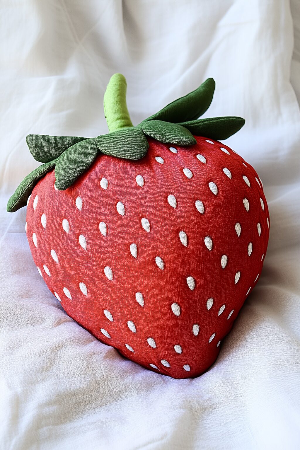 coudre coussin fraise déco feutrine diy tutoriel