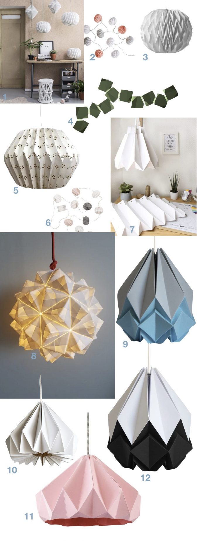 tuto lampe origami fait main diy blog deco clemaroundthecorner.001