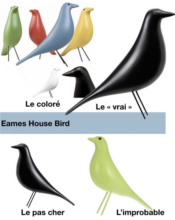 oiseau eames house bird pas cher couleur bleu blanc rouge vert blog deco clemaroundthecorner
