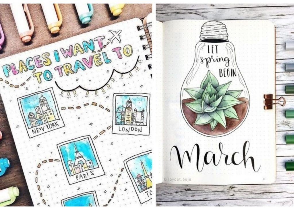 calligraphie bullet journal avis mois mars shopping blog déco clemaroundthecorner