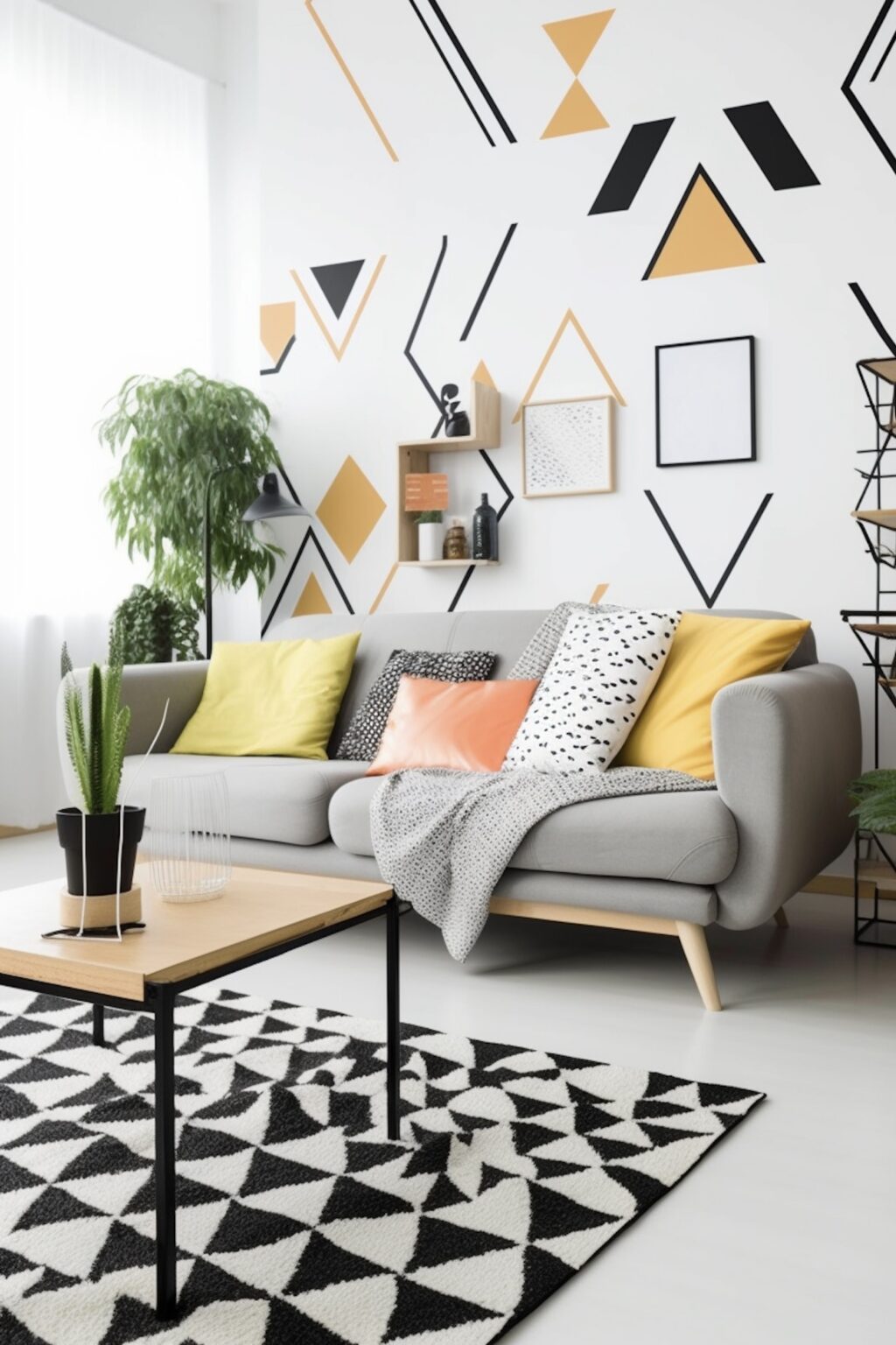 personnaliser sa déco en jaune noir blanc