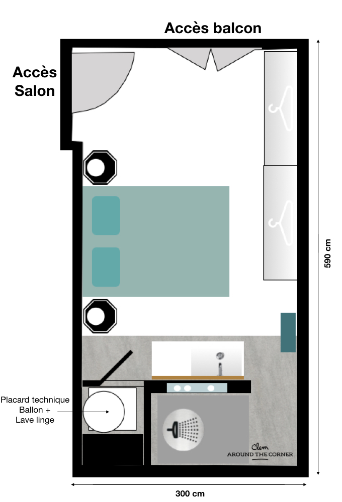 chambre plan suite parentale 20m2 salle de bain dressing carre blog deco clemaroundthecorner