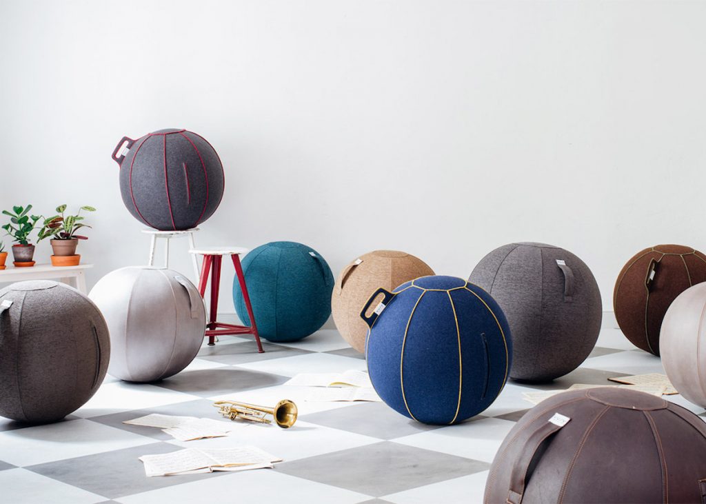 VLUV avis ballon siege fitball yoga bureau - blog déco - clem around the corner