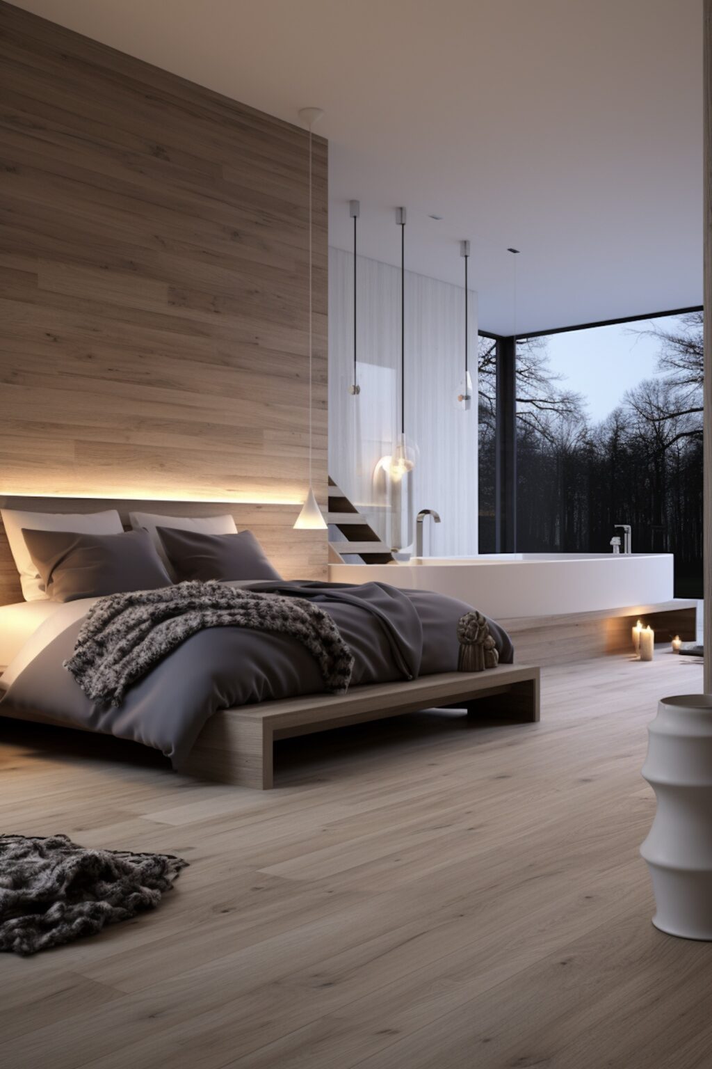 salle de bains carrelage effet bois massif parquet florim