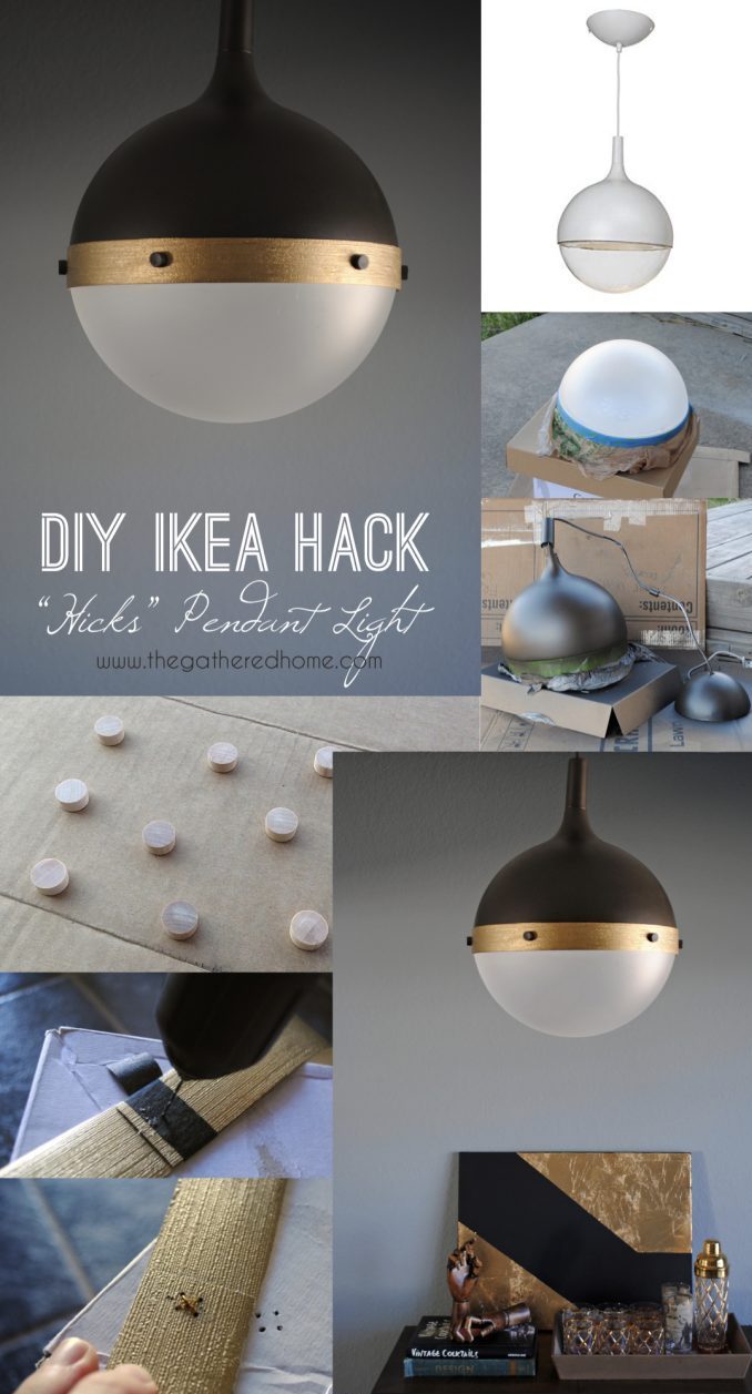 IKEA hack lampe DIY suspension - blog déco - Clem Around The Corner