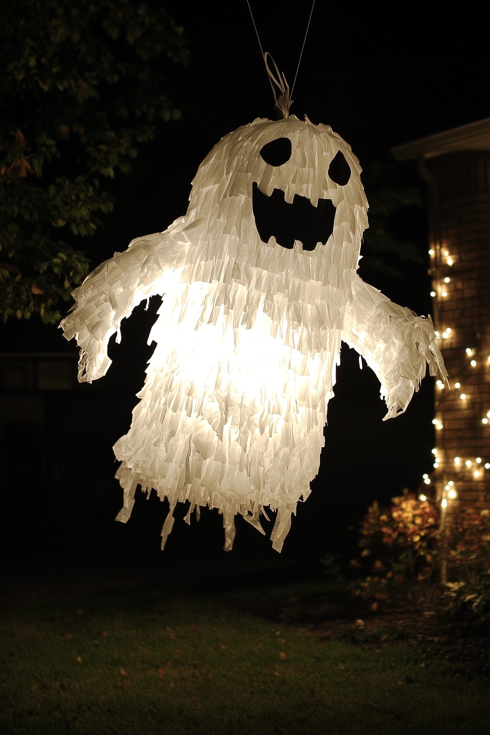 pinata lanterne diy Halloween thème fantôme - blog déco