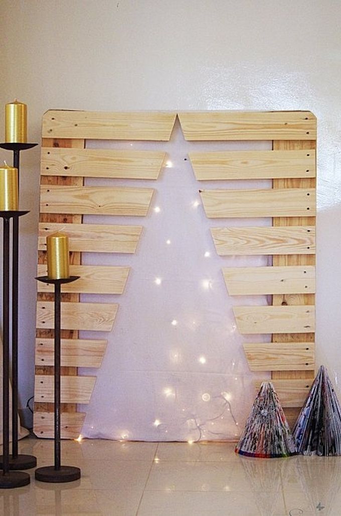 noël écologique décoration sapin palette recyclage blog déco clem around the corner
