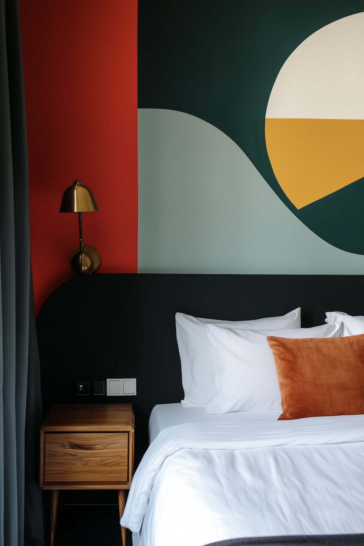 déco graphic tête de lit peinture diy