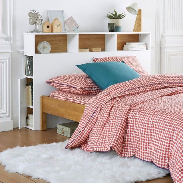 optimiser le rangement tête de lit avec rangement blanc scandinave bois design blog déco clem around the corner