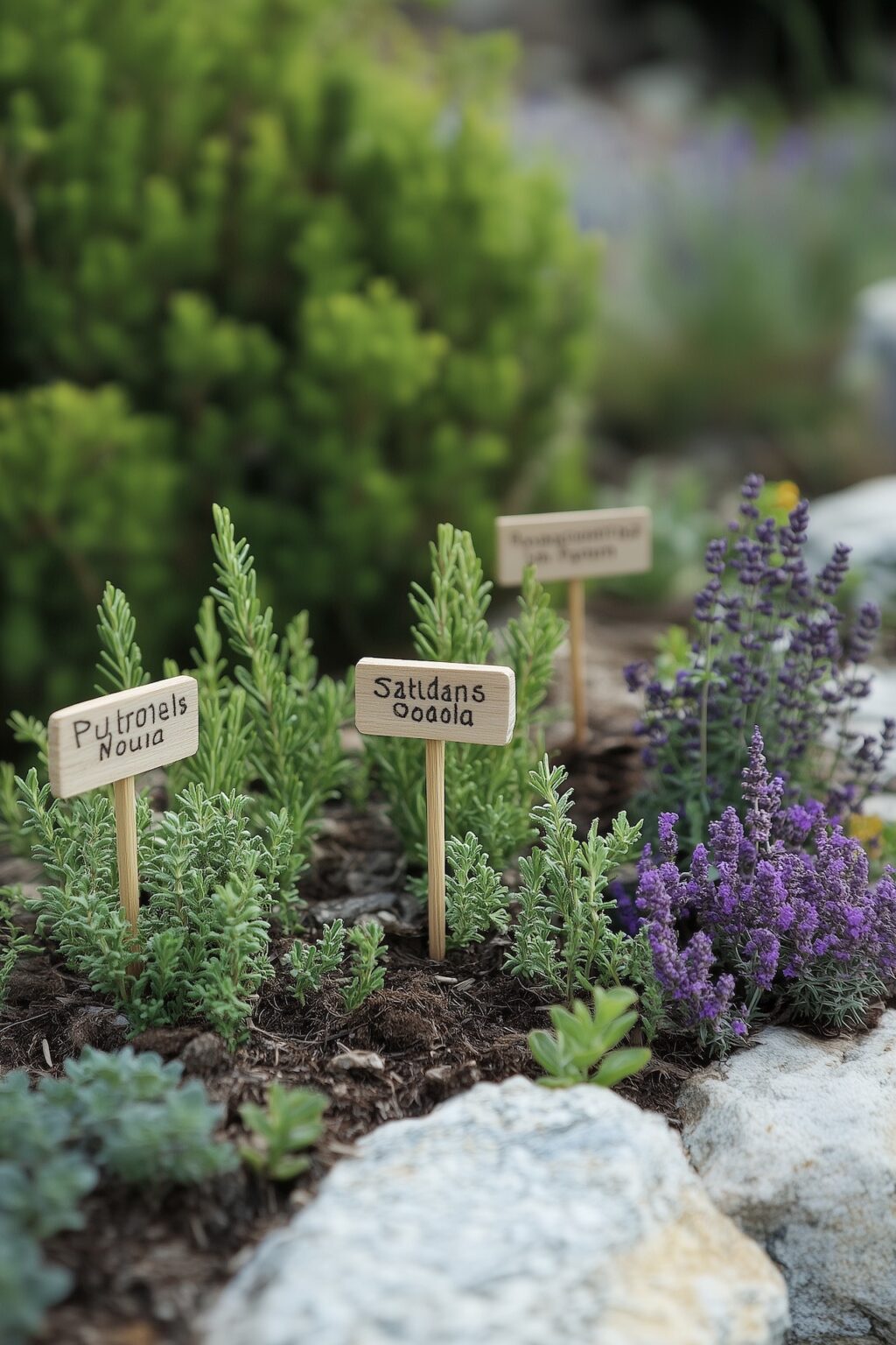 décoration porte-étiquette plante jardin potager - blog déco clem