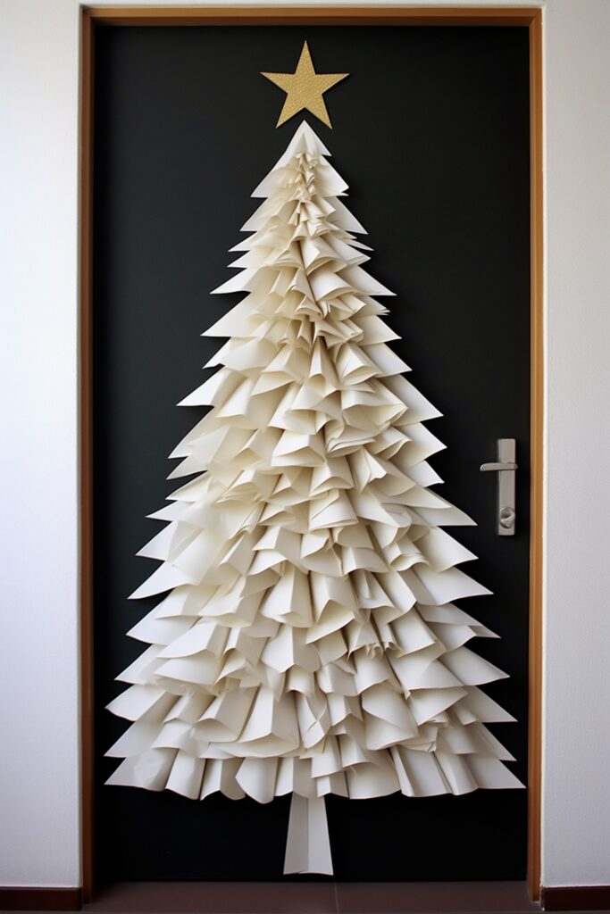 origami pliage décoration Noël écolo responsable papier porte