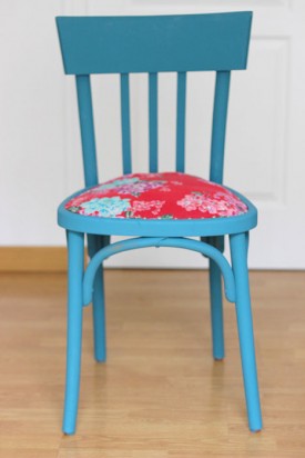 DIY chaise vintage bois printemps - blog déco - clem around the corner