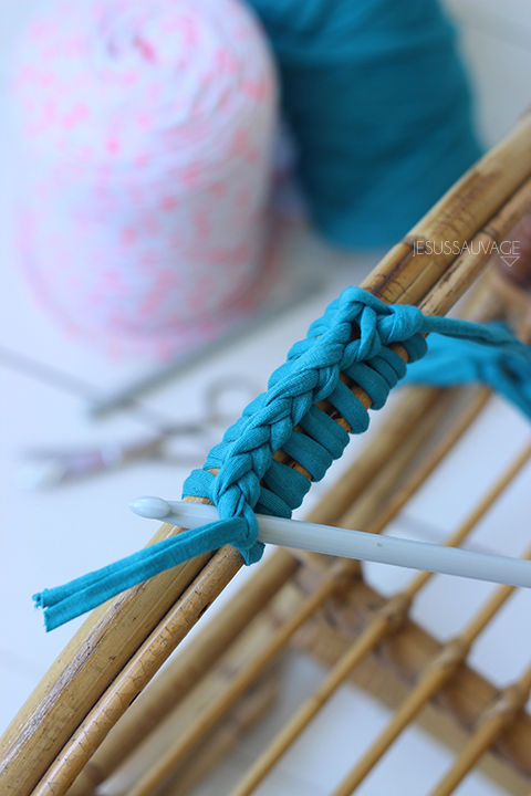 DIY chaise crochet tricot accoudoire - blog déco - clem around the corner