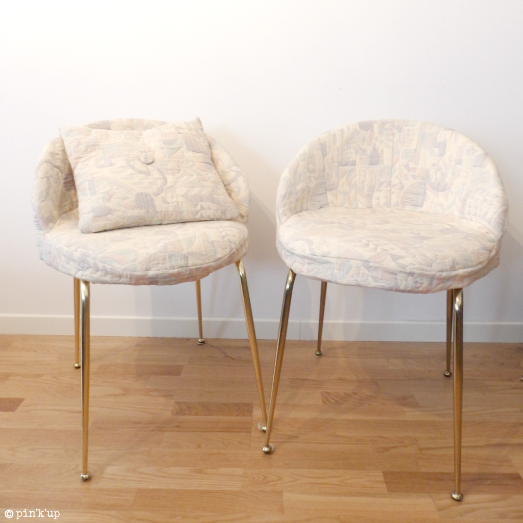DIY chaise coussin or blan nuage salon - blog déco - clem around the corner