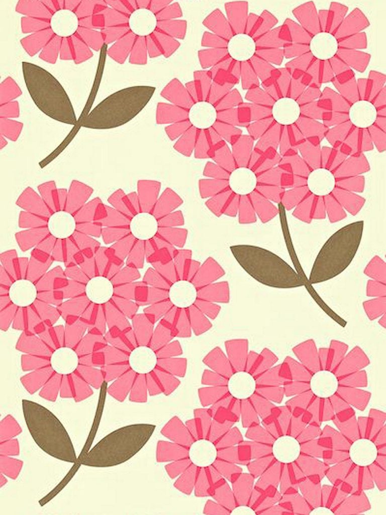 style rétro fleurs roses - blog déco - clem around the corner