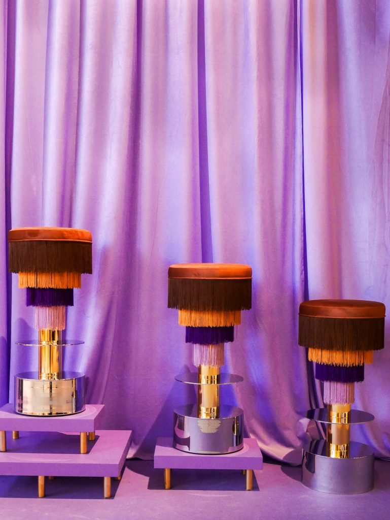 maison et objet janvier 2019 violet velours franges vintage - blog déco - clem around the corner