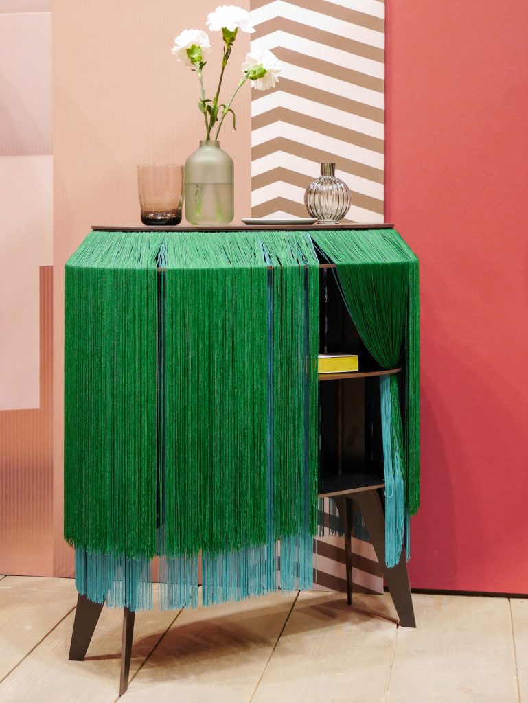 maison et objet janvier 2019 commode franges original vert - blog déco - clem around the corner