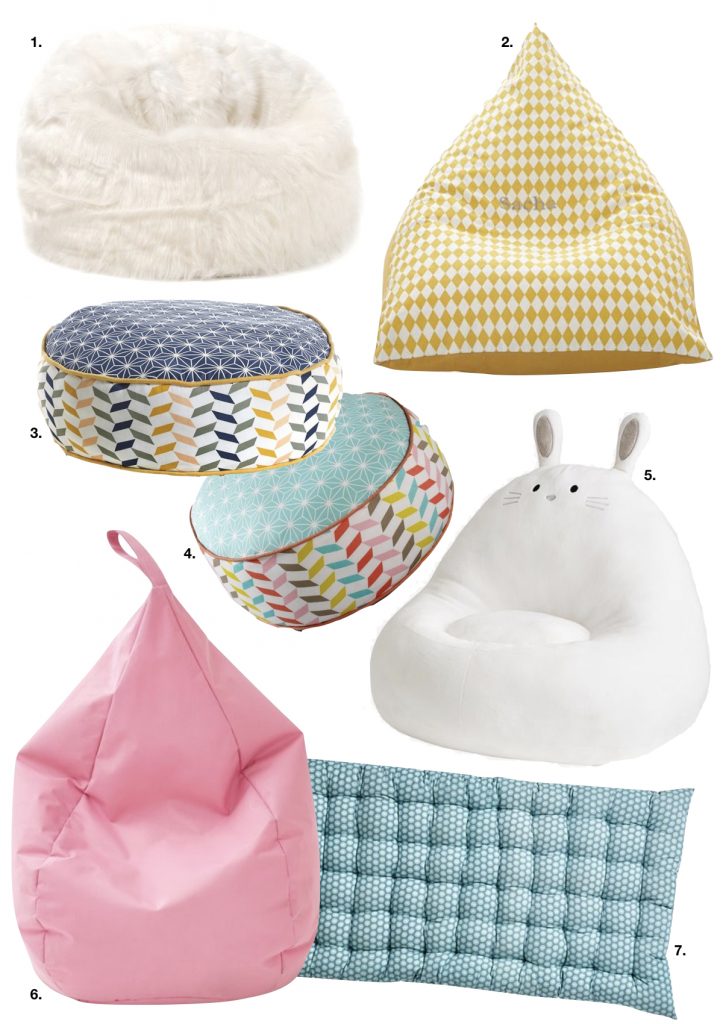 coussin de sol chambre enfant - blog déco - clem around the corner
