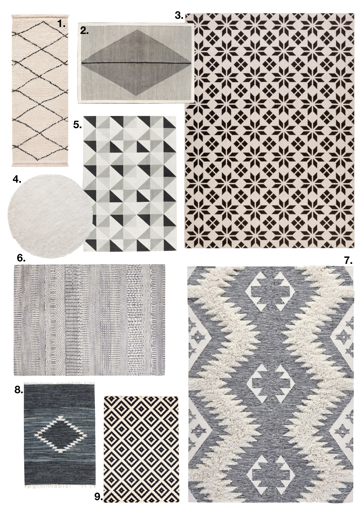 comment fixer un tapis au mur scandinave géometrique - blog déco - clem around the corner
