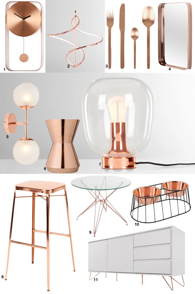 soldes d'hiver made 2019 rose gold laiton objets décoration - blog déco - clem around the corner