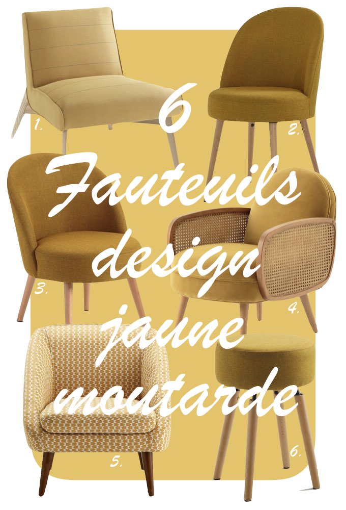 déco couleur jaune moutarde blog shopping liste fauteuils déco clem around the corner