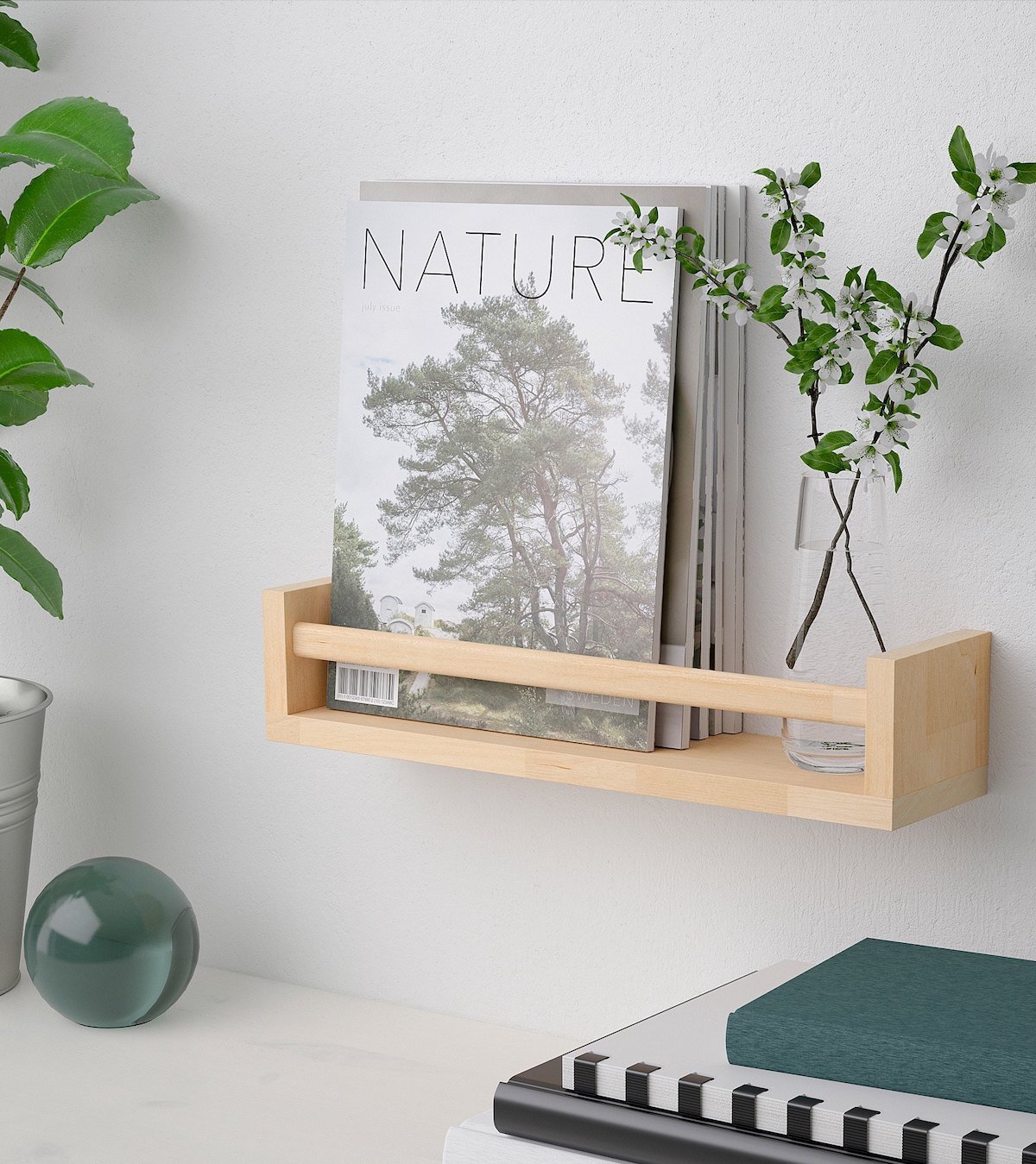 Ikea bekvam hack bois bureau chambre végétale plante verte bille livre cahier