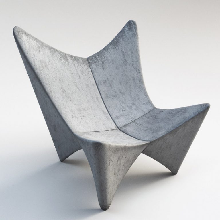 fauteuil butterfly fauteuil béton gris une place - blog déco - clem around the corner