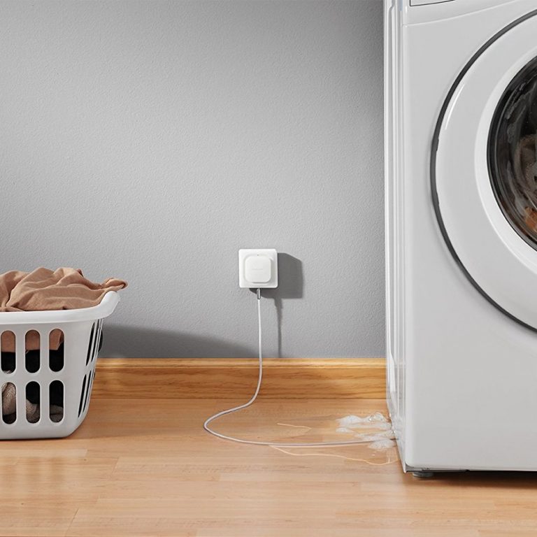 salle de bain connectée machine à laver détecteur fuite - blog déco - clem around the corner