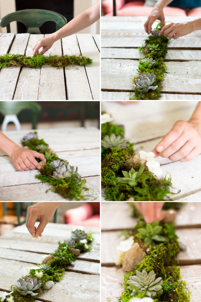comment fabriquer son centre de table inspiration nature pour mariage et baptème