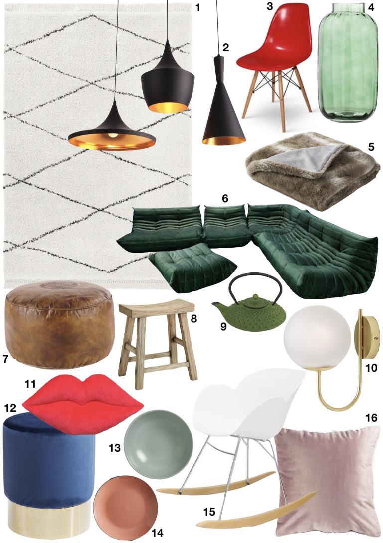 Théo Bert Pot style éclectique décoration design togo velours tom dixon - Blog Déco - Clem around the corner