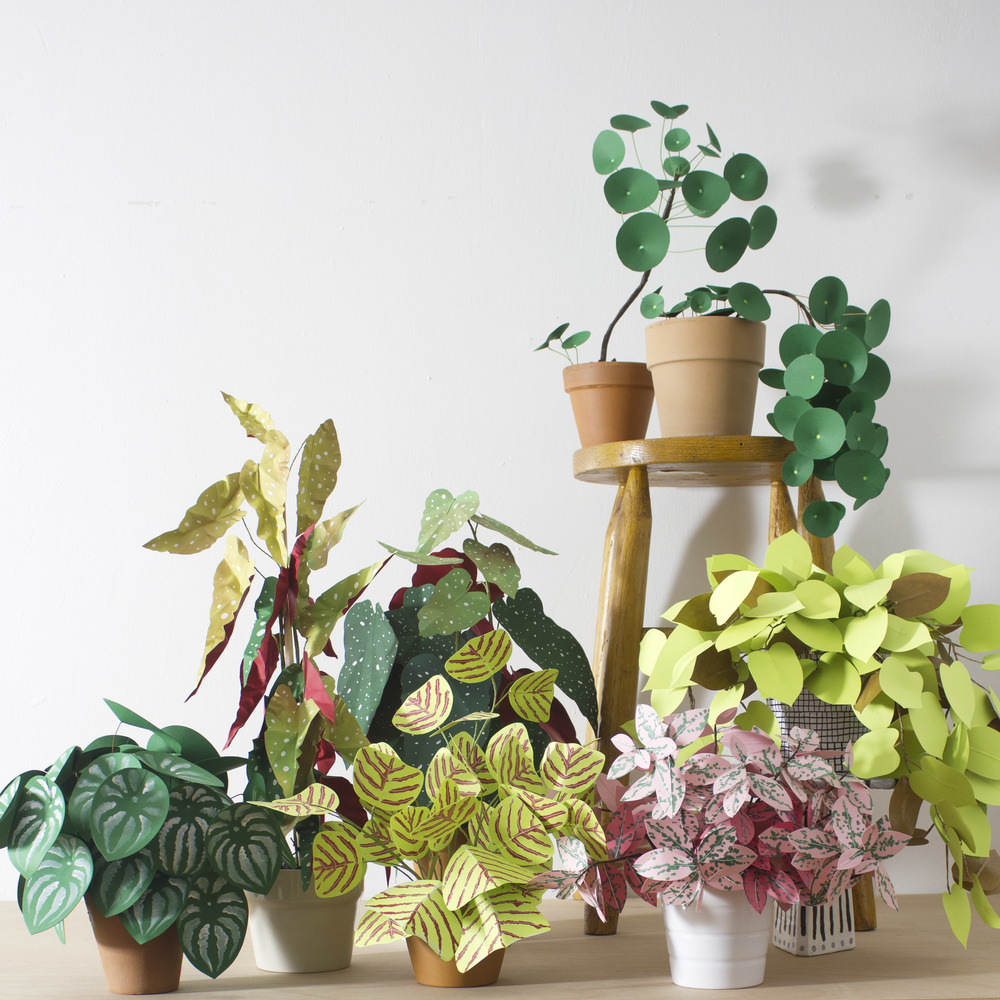 plante en papier diy faux végétal - blog déco - clem around the corner