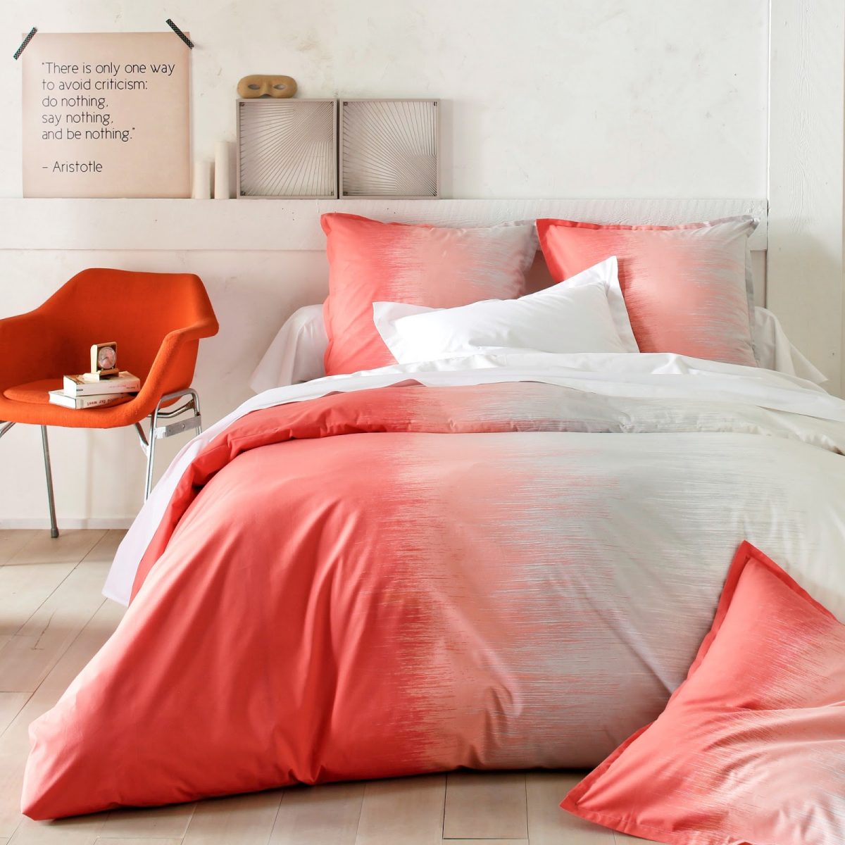 tie and dye rouge rose chambre drap - blog déco - clem around the corner