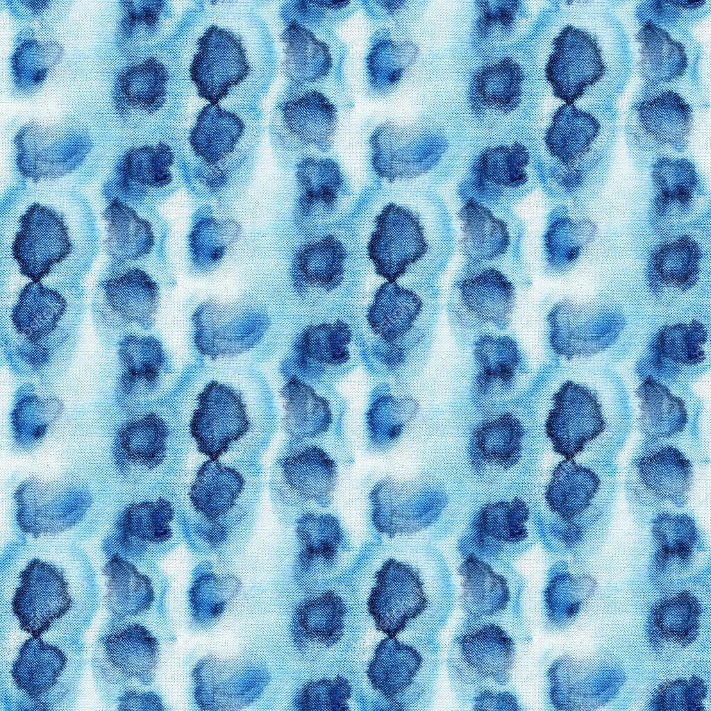 tie and dye motif tache bleu blanc tissu - blog déco - clem around the corner