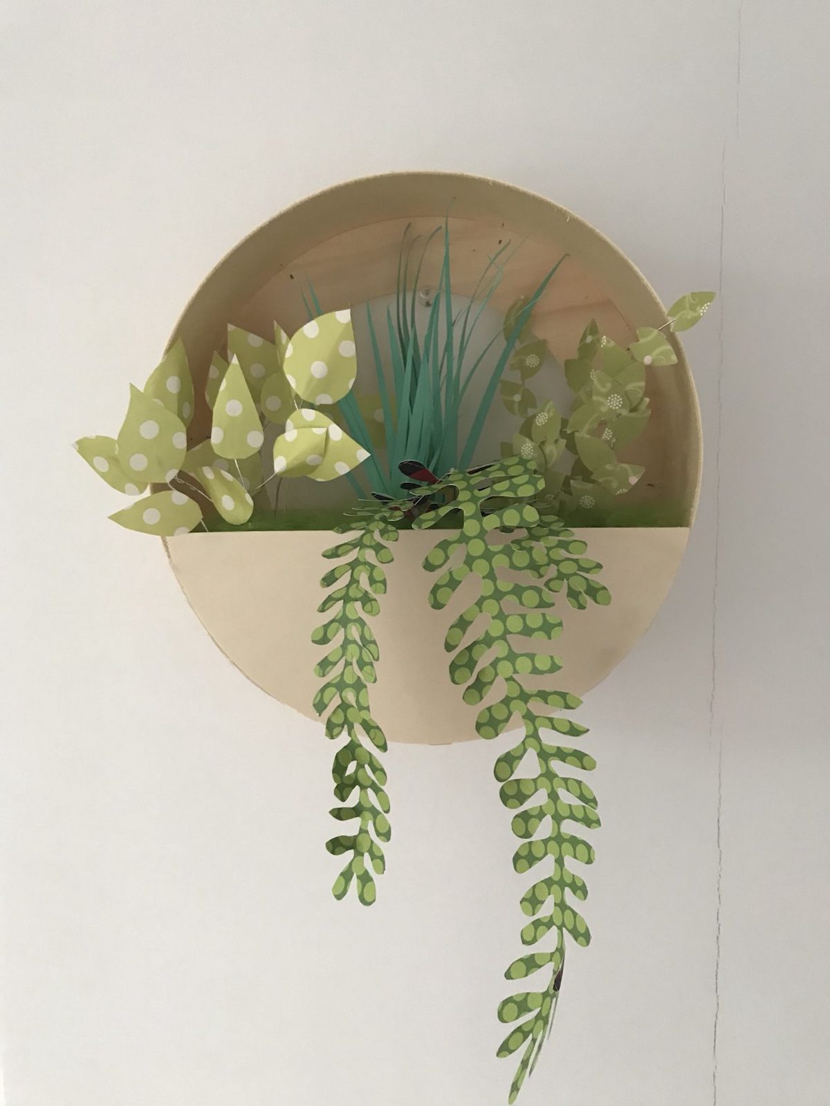 plante en papier décoration murale - blog déco - clem around the corner