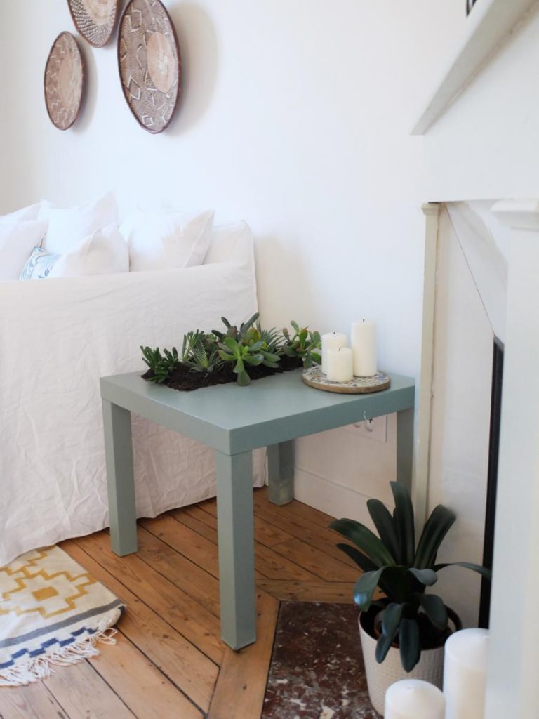 lack ikea hack table salon plantes jardin - blog déco - clem around the corner