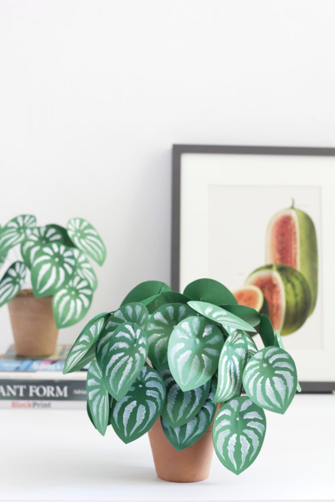 plante en papier diy fin décoration fait main - blog déco - clem around the corner