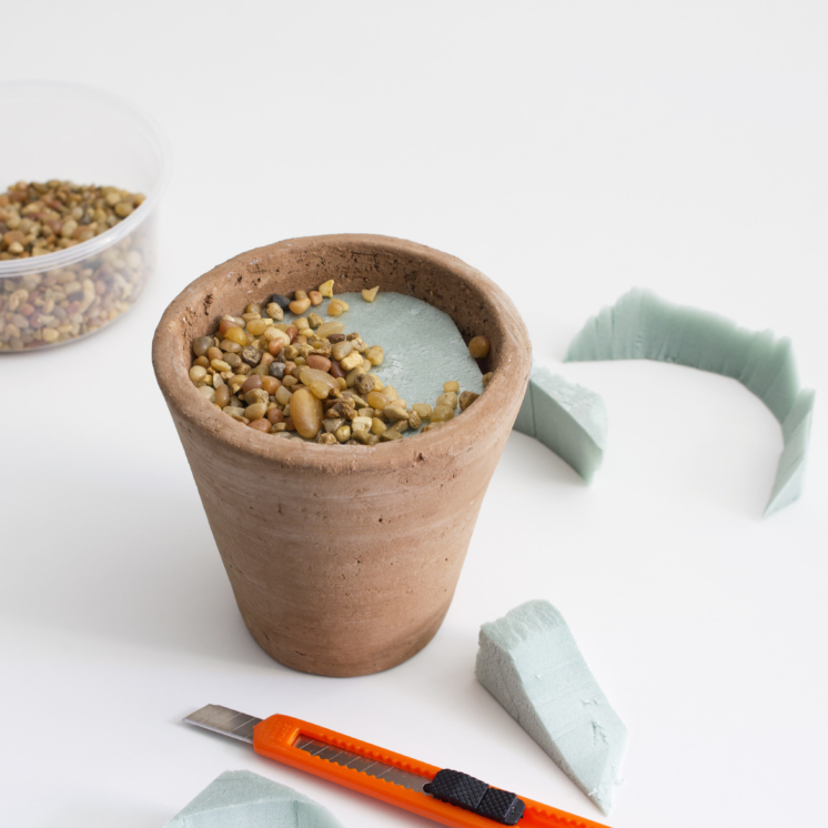 plante en papier diy pot terre cuite activité manuelle - blog déco - clem around the corner