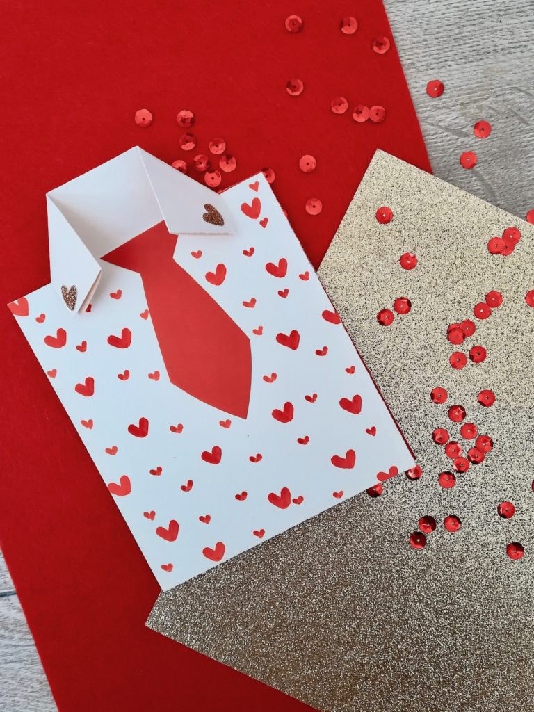 carte fête des mères pères chemise papier customisation - blog déco - clem around the corner