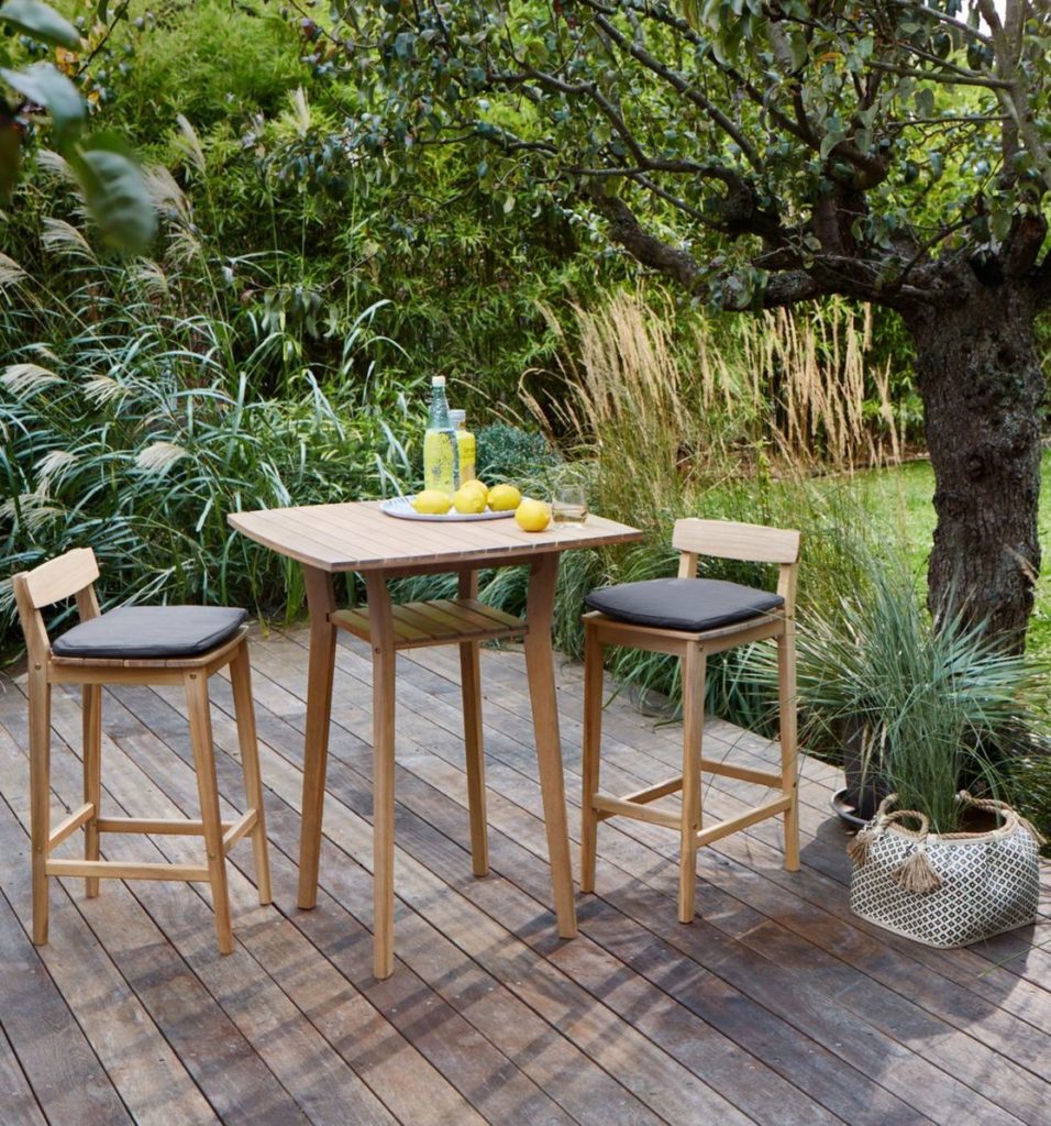 outdoor la redoute profiter de son jardin table haute bois