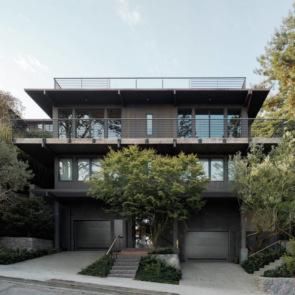 maison villa à San Francisco façade résidence californie bois métal gris foncé - blog déco - clem around the corner