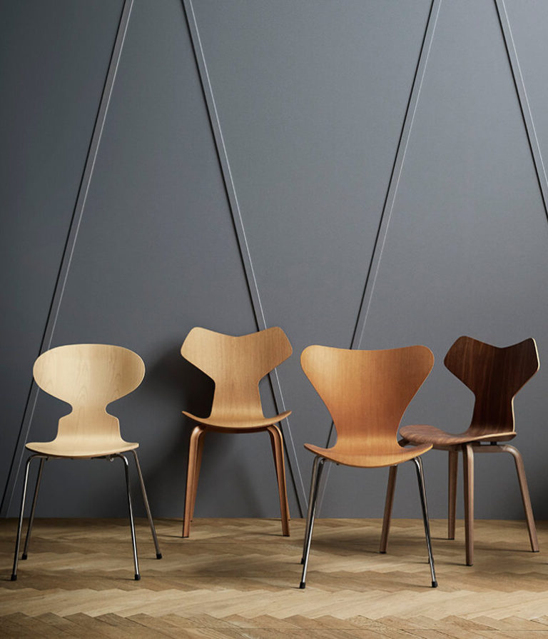 chaise fourmi d'Arne Jacobsen grand prix design danois scandinave - blog déco - clem around the corner