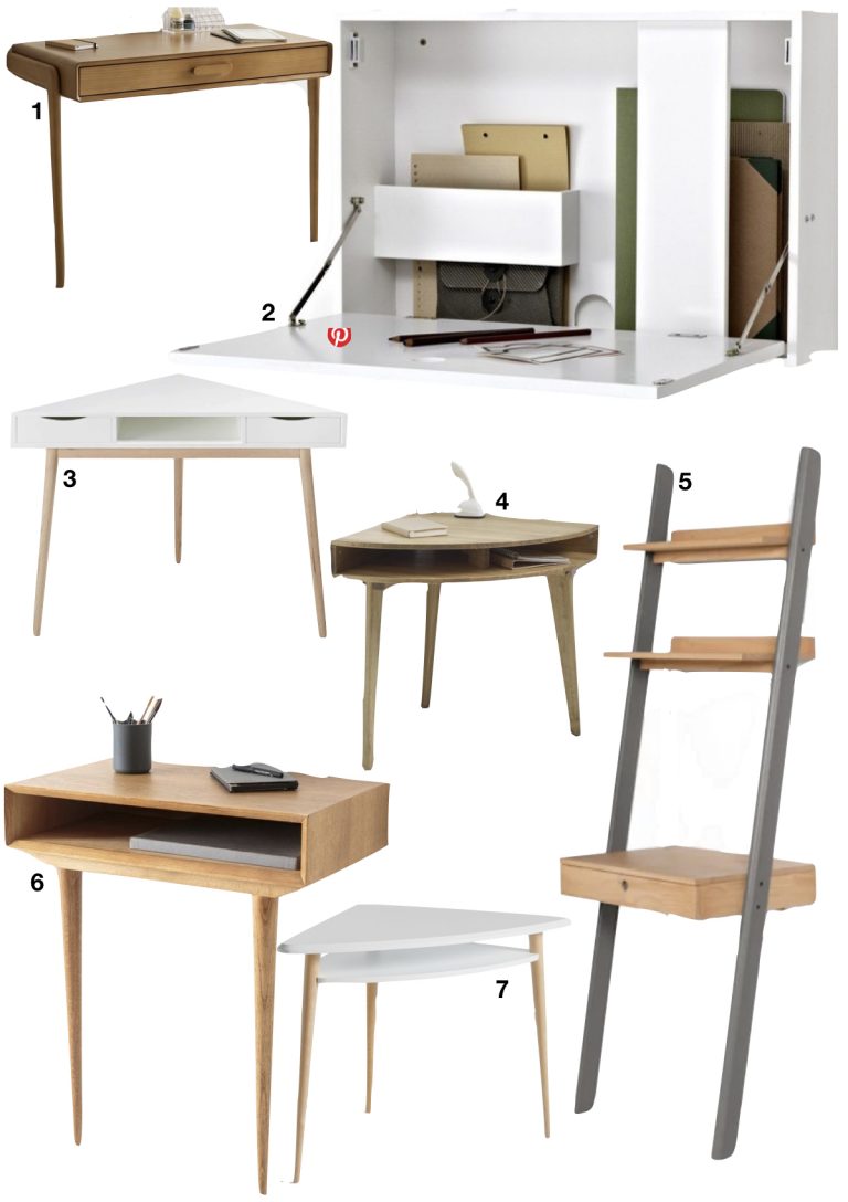 bureau faible profondeur shopping liste meuble salon - blog déco - clem around the corner