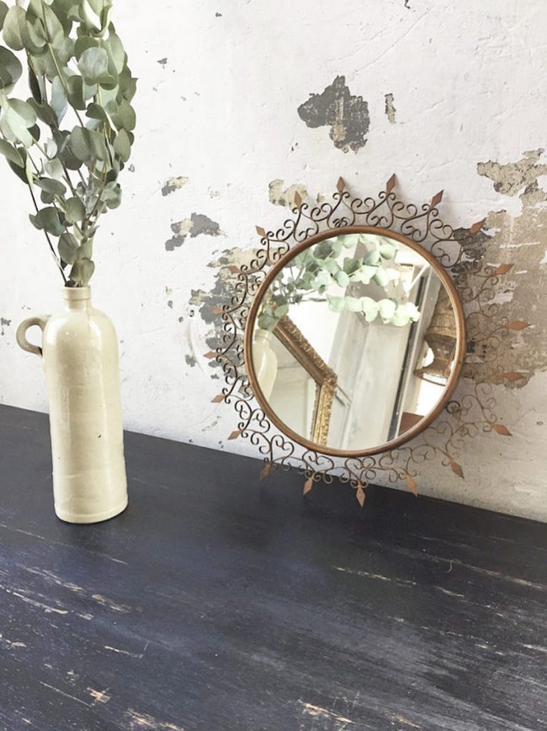 miroir soleil chaty vallauris métal eucalyptus décoration - blog déco - clem around the corner
