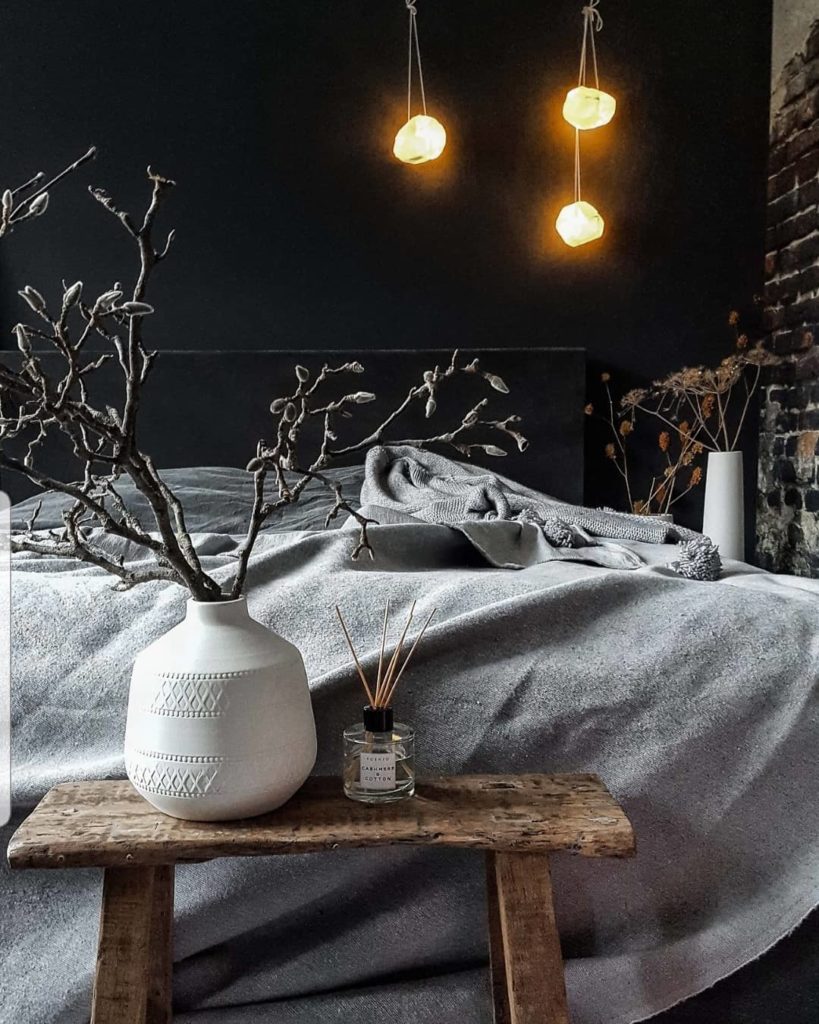 blog déco lampe papier kraft chambre industrielle rustique banc bois