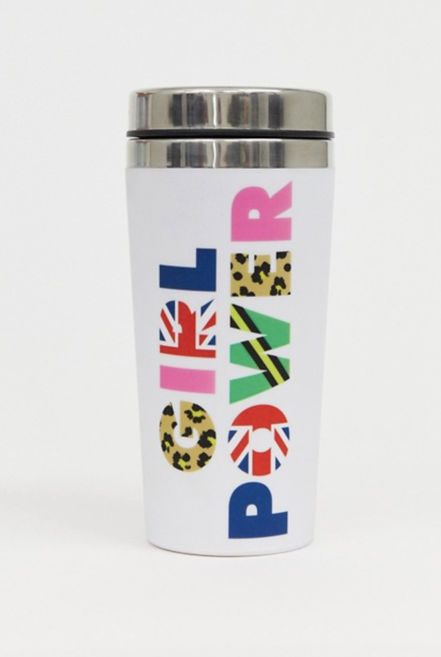 accessoire mug tasse voyage girl power thermos tasse de voyage - blog déco - clematc